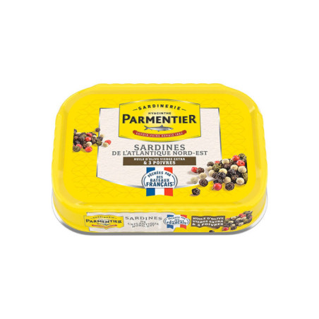 Sardines huile d'olive & poivres