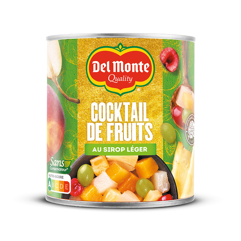 Cocktail de fruits au sirop 825g
