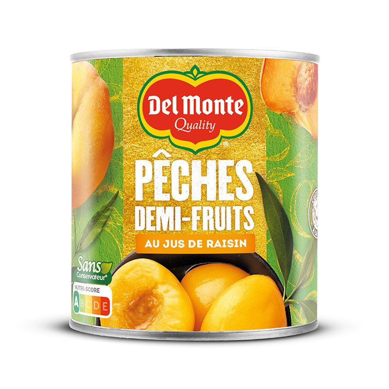 Demie-peche au jus 415g