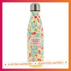 Bouteille isotherme 50cl fleurs