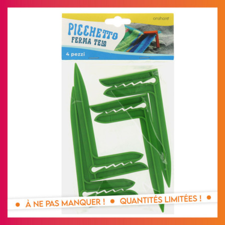 Set 4 piquets pour serviette