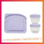 Kit repas 3 pieces violet