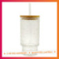 Gobelet en verre motif en relief