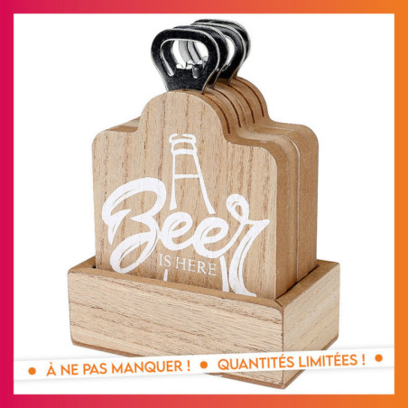 4 dessous de verre + support
