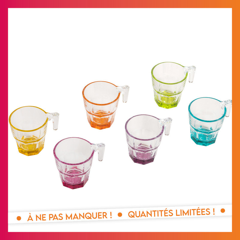 Lot de 6 tasses casablanca