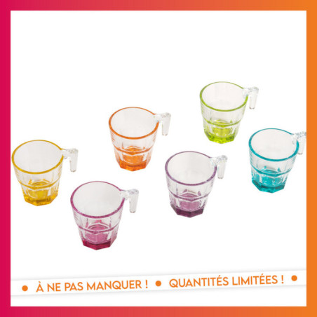 Lot de 6 tasses casablanca