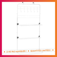Patere de porte + sechoir 2en1
