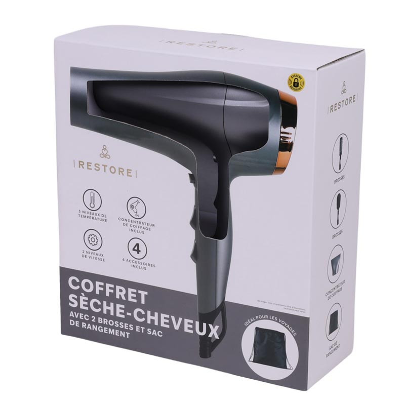 Set seche cheveux 2 brosses