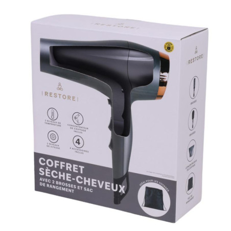 Set seche cheveux 2 brosses