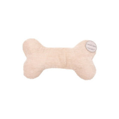 Jouet chien  en velours beige