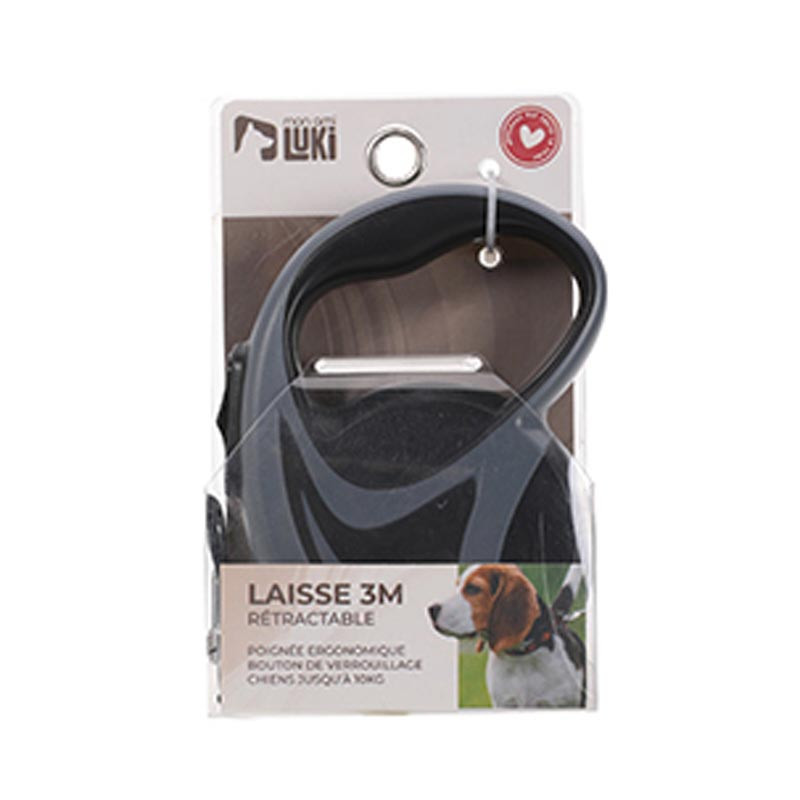 Laisse retractable sangle 10kg