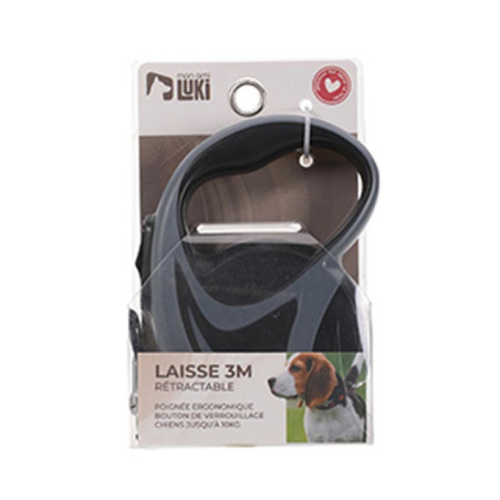Laisse retractable sangle 10kg