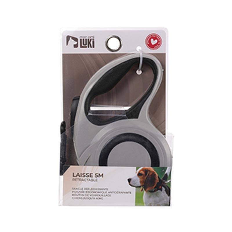 Laisse retractable sangle 40kg