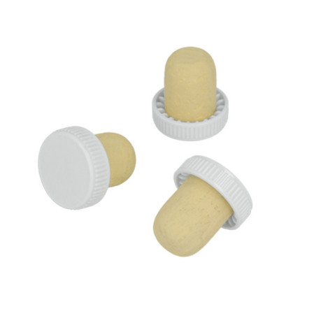 Bouchon liege tete plastique x6
