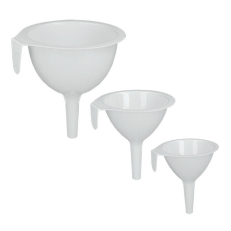 Entonnoir plastique x3