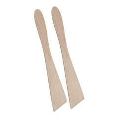 Spatule bois plate 29cm x2
