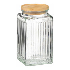 Bocal en verre strie 1l