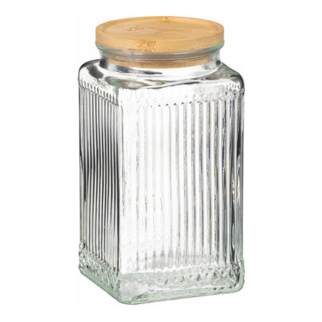 Bocal en verre strie 1l