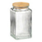 Bocal en verre strie 1l