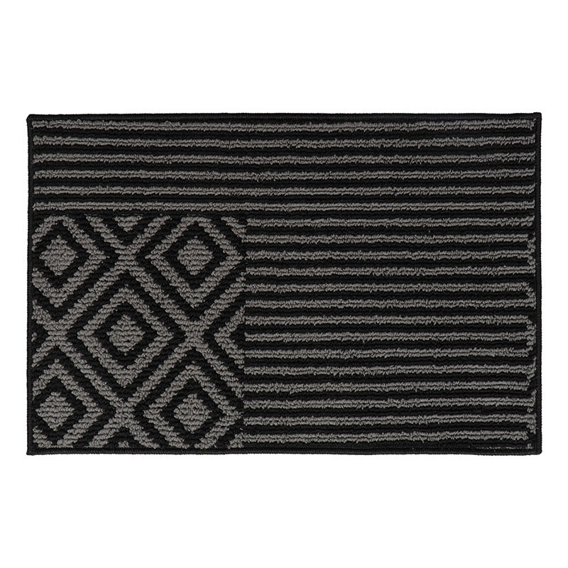 Tapis imp 40x60cm azteca noir
