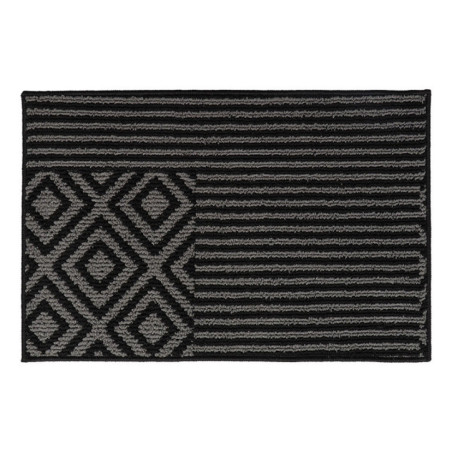 Tapis imp 40x60cm azteca noir