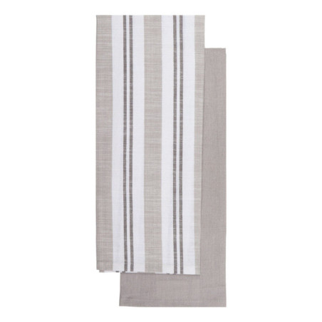 2 torchons lewis 50x70cm gris