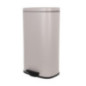 Poubelle metal 30l beige