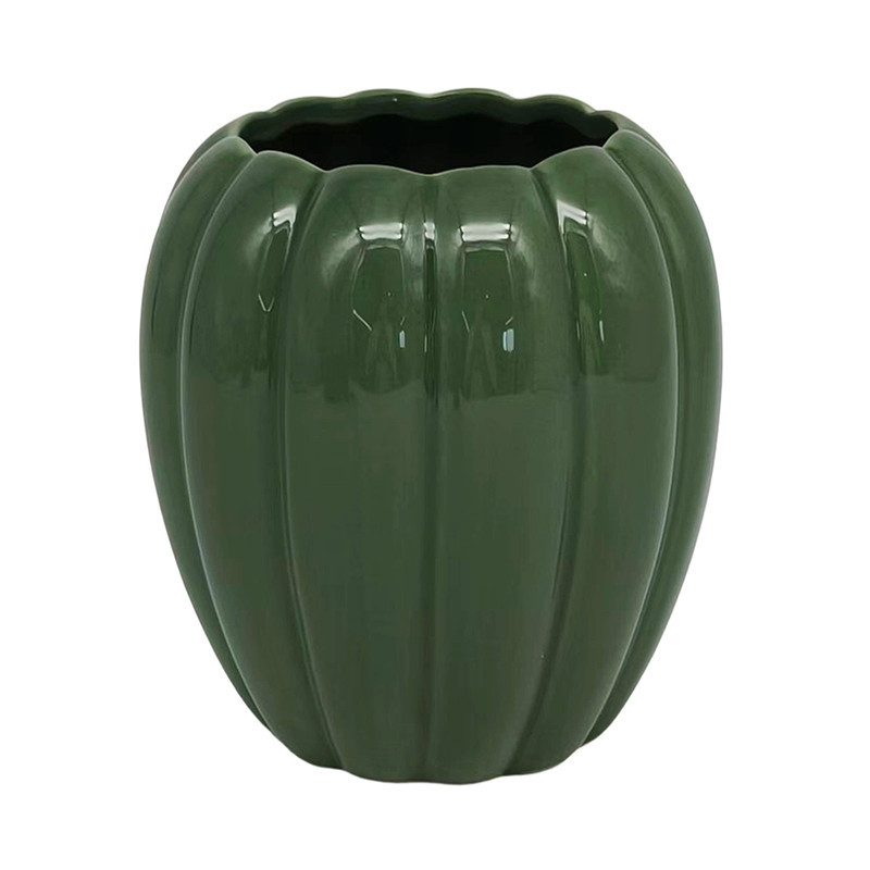 Pot brosse dent citrouille vert