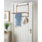Sechoir porte bambou/plastique