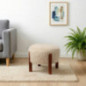 Pouf style fourrure pieds effet