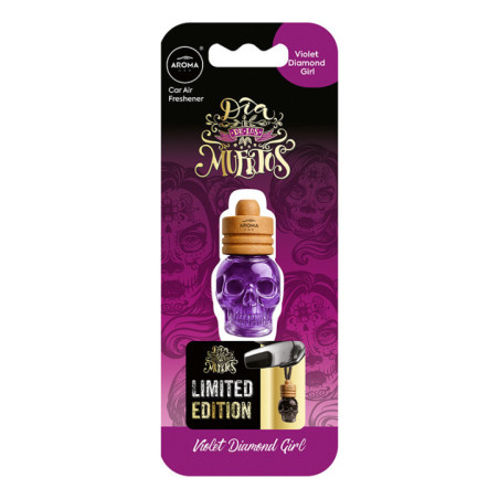 Wood dia de los muertos violet