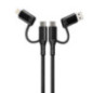 Cable renforce 1m - 4 en 1 usb