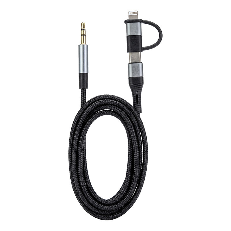 Cable renforce 1m - 2en 1 jack
