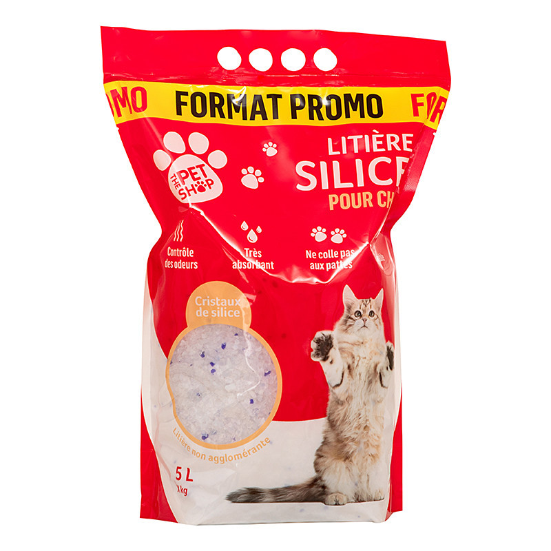 Litiere silice + micro cristaux