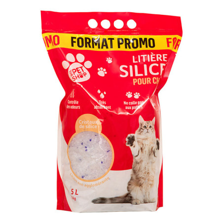 Litiere silice + micro cristaux