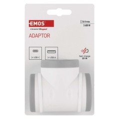 Adaptateur 2 prises usb a+c