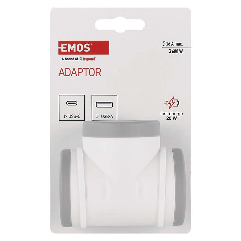 Adaptateur 2 prises usb a+c