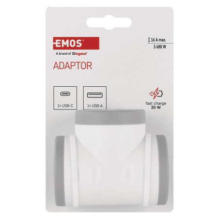 Adaptateur 2 prises usb a+c