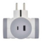 Adaptateur 2 prises usb a+c