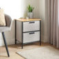 Meuble 2 tiroirs kael