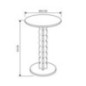 Table d'appoint creme
