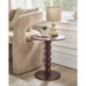 Table d'appoint ronde bordeaux