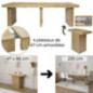 Console extensible en table