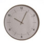 Horloge contour bois fonce