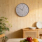 Horloge contour bois fonce