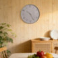 Horloge contour bois clair