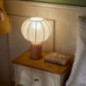 Lampe abat jour tissu h33cm rs
