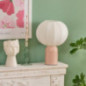 Lampe abat jour tissu h33cm rs