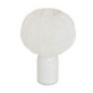 Lampe abat jour tissu h33cm blc