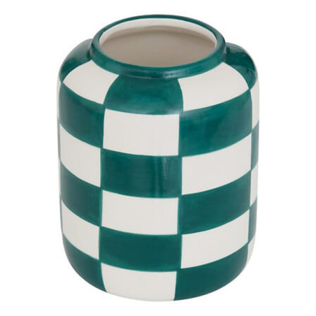 Vase ceramique damier
